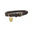 Digby and Fox Rolled Leather Dog Collar in Brown